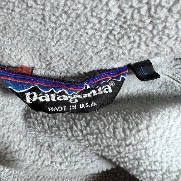 Vintage Patagonia Shelled Synchilla Full Zip Jacket Made In USA Women's Large - Picture 11 of 12